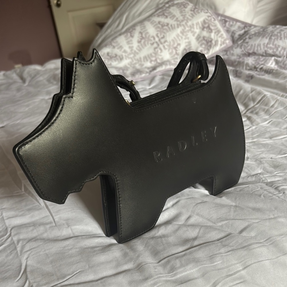 Radley Black Scottie Dog-Shaped Purse